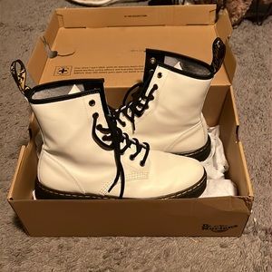 Dr. marten white boots